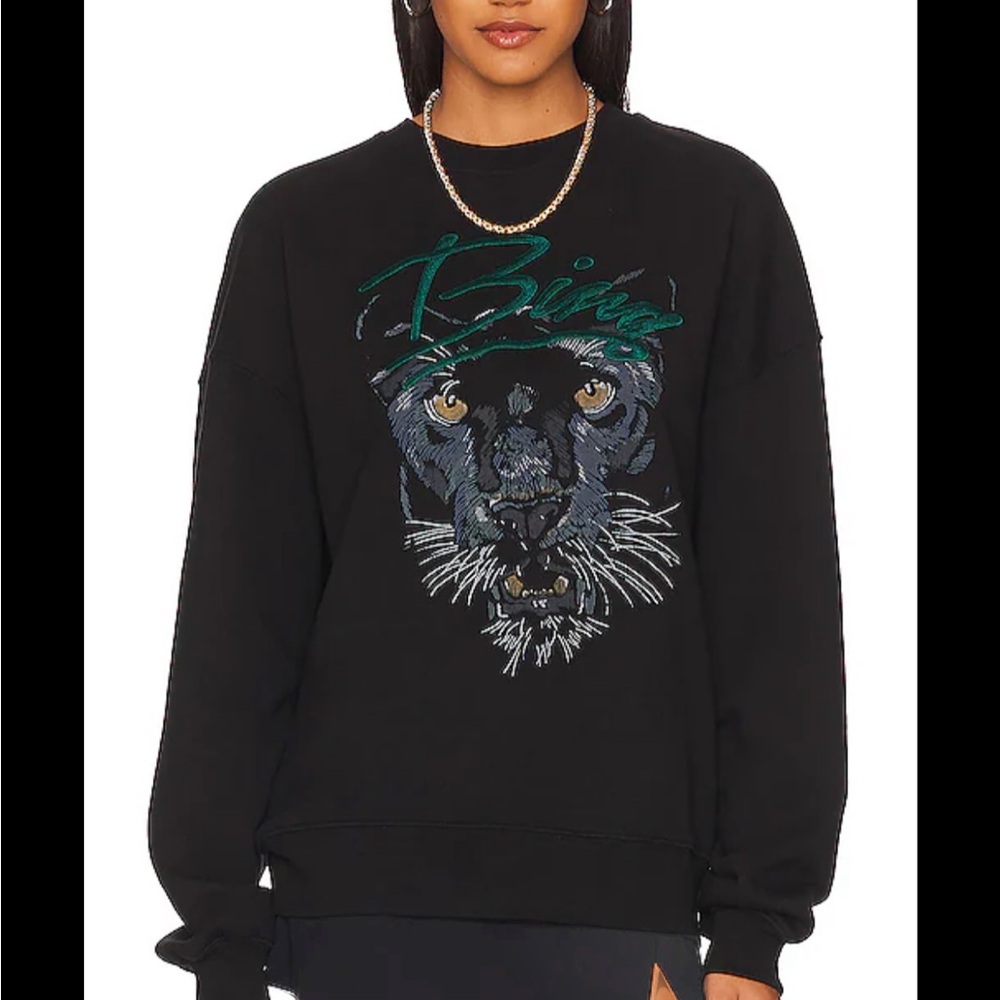 Anine Bing Kenny Panther Sweatshirt